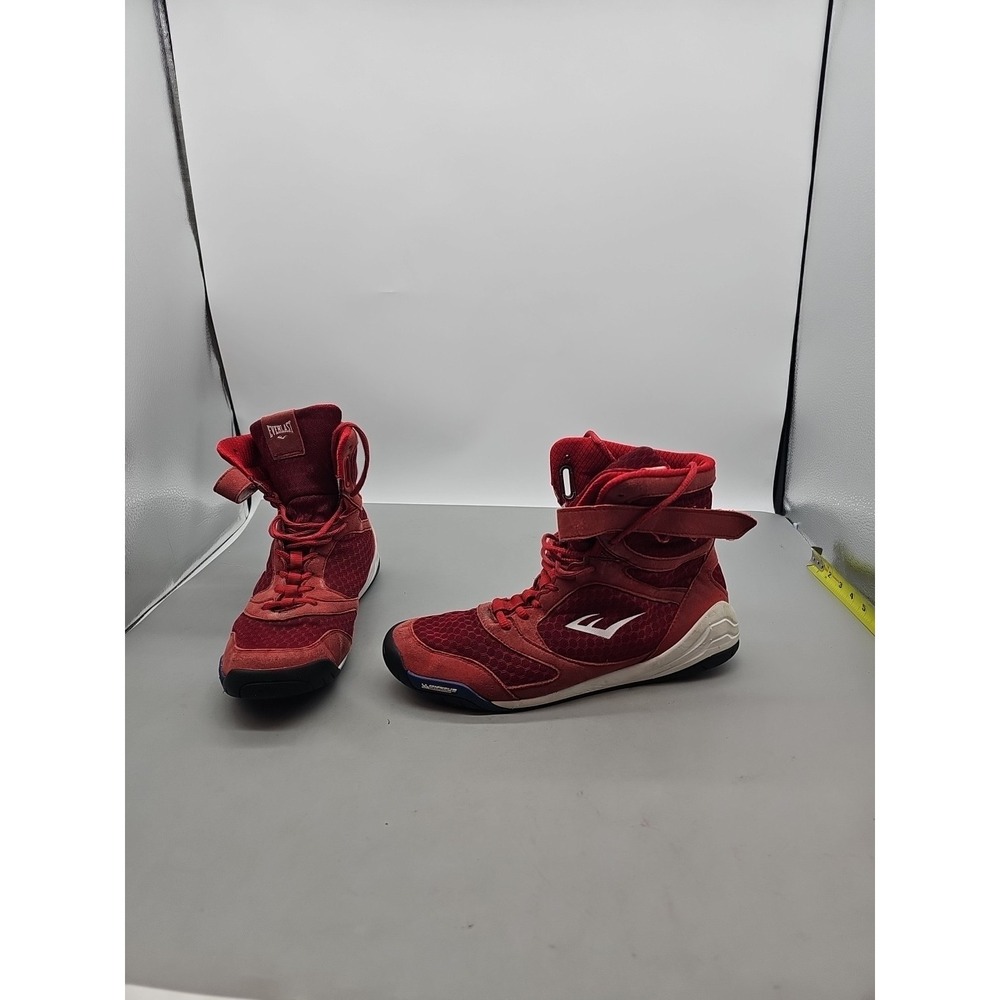 Everlast Elite Boxing Shoes Men's Size 10 Red High Top Sneaker Michelin Sole
